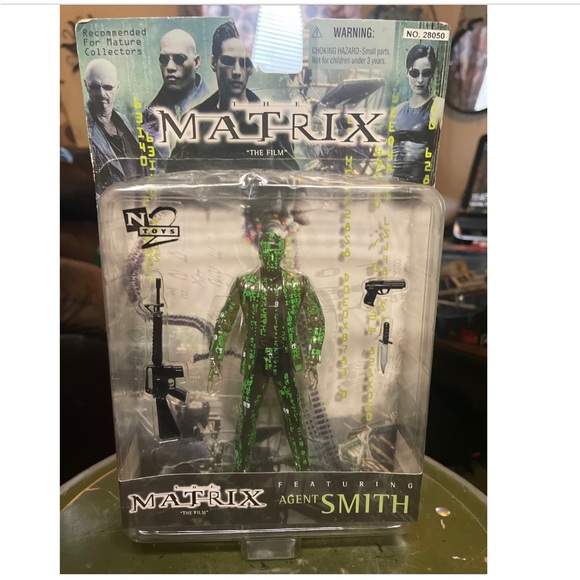 The Matrix The Film AGENT SMITH Matrix Code Variant Action Figure 1999 N2 Toys - Picture 2 of 9